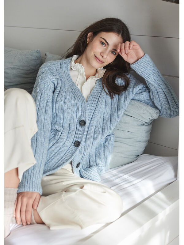 Lana Grossa RIPPENSTRICKJACKE Cool Merino Big