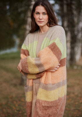 LANGER CARDIGAN Silkhair von Lana Grossa