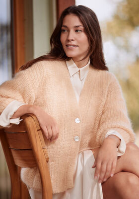HALBPATENT-JACKE Silkhair von Lana Grossa