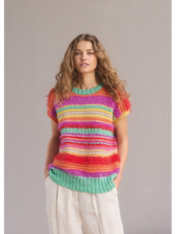 Lana Grossa PULLUNDER MIT STREIFEN Basta, Bottoni & Summer Softness