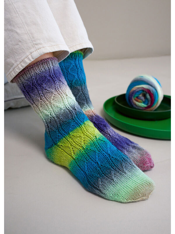 Lana Grossa SOCKEN Meilenweit 100 Color Mix Multi