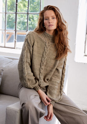 TOP-DOWN-PULLOVER HANNAH I Cool Wool Big Vintage  von Lana Grossa