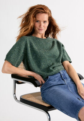 TOP-DOWN-SHIRT HEDDA IV Cool Wool Dots  von Lana Grossa