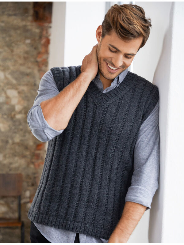 Lana Grossa HERRENPULLUNDER Cool Wool Melange