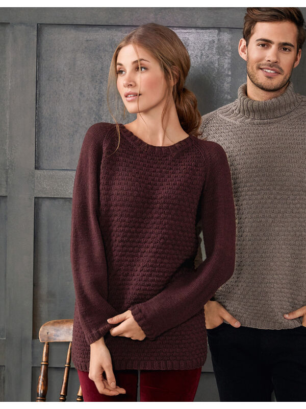 Lana Grossa RAGLANPULLOVER Cool Wool Melange