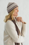 Lana Grossa GESTREIFTE MÜTZE Cool Wool Mélange (GOTS) & Cool Wool