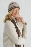 Lana Grossa GESTREIFTE MÜTZE Cool Wool Mélange (GOTS) & Cool Wool
