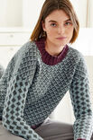 Lana Grossa JACQUARDPULLOVER Cool Wool Big Mélange (GOTS) & Cool Wool Big