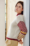 Lana Grossa PULLOVER MIT JACQUARDÄRMELN Bingo