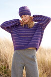 Lana Grossa TOP DOWN STREIFENPULLOVER Merino Superiore & Silkhair