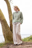 Lana Grossa STREIFENPULLOVER Merino Superiore & Silkhair