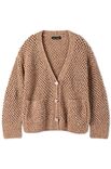 Lana Grossa JACKE IM GITTERLOCHMUSTER Bottoni
