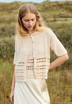 JACKE MIT KREUZSTÄBCHEN UND STÄBCHEN Summer Cashmere von Lana Grossa