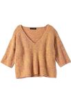 Lana Grossa V-PULLOVER GLATT RECHTS MIT DREIVIERTELÄRMELN Summer Cashmere & Silkhair