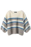 Lana Grossa PULLOVER IM HALBPATENTMUSTER MIT STREIFEN Soffio