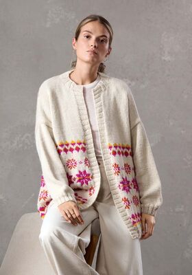 CARDIGAN Natural Lama Chunky von Lana Grossa