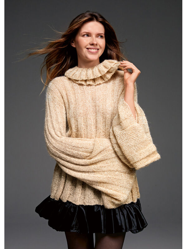 Lana Grossa PULLOVER MIT LOOPKRAGEN Setasuri & Glamour
