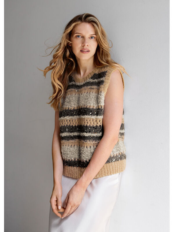 Lana Grossa PULLUNDER IM MUSTERMIX Orsetto, Mohair di Gio, Brigitte No. 2 & Cosmo