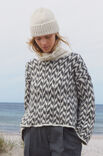 Lana Grossa JAQUARD-PULLOVER Natural Alpaca Pelo