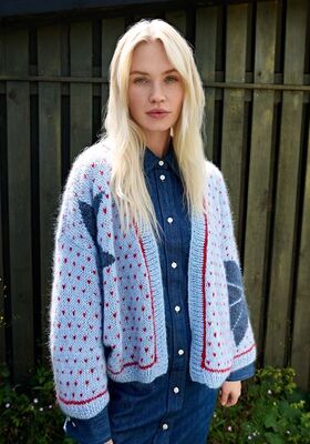JACQUARD-CARDIGAN Ecopuno & Silkhair von Lana Grossa
