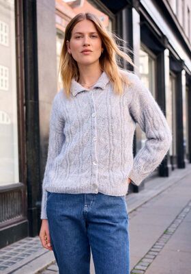 TOP-DOWN-CARDIGAN Ecopuno & Silkhair von Lana Grossa