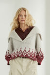 Lana Grossa RAGLAN-PULLOVER Natural Alpaca Pelo & Glamour