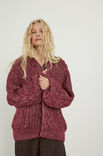 Lana Grossa CARDIGAN Natural Alpaca Pelo