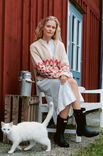 Lana Grossa CARDIGAN MIT JACQUARDMUSTER Orsettini & Natural Alpaca Pelo