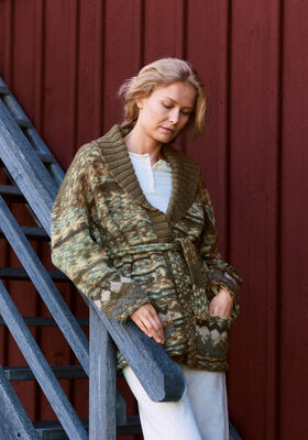 JACKE MIT JACQUARDMUSTER Landlust Naturwolle & Landlust Naturwolle Print von Lana Grossa