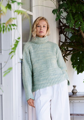 KIMONOPULLI IM PATENTMUSTER Pelo Cashmere von Lana Grossa
