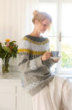 Lana Grossa RUNDPASSENPULLI MIT JACQUARDMUSTER Natural Alpaca Pelo & Basta