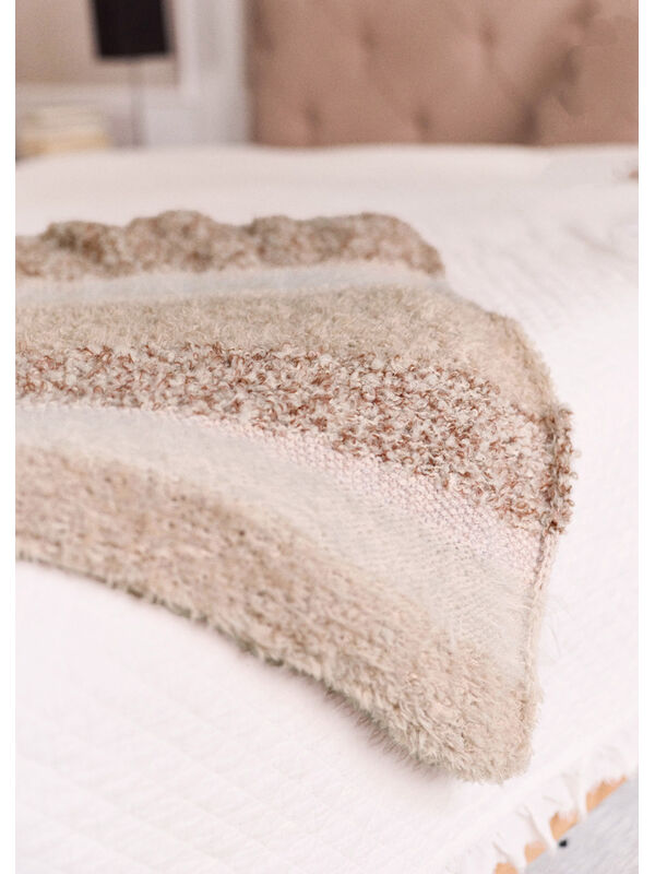 Lana Grossa MUSTER- UND MATERIALMIXDECKE Alta Moda Alpaca, Pelliccia, Basta & Orsetto Moulinè