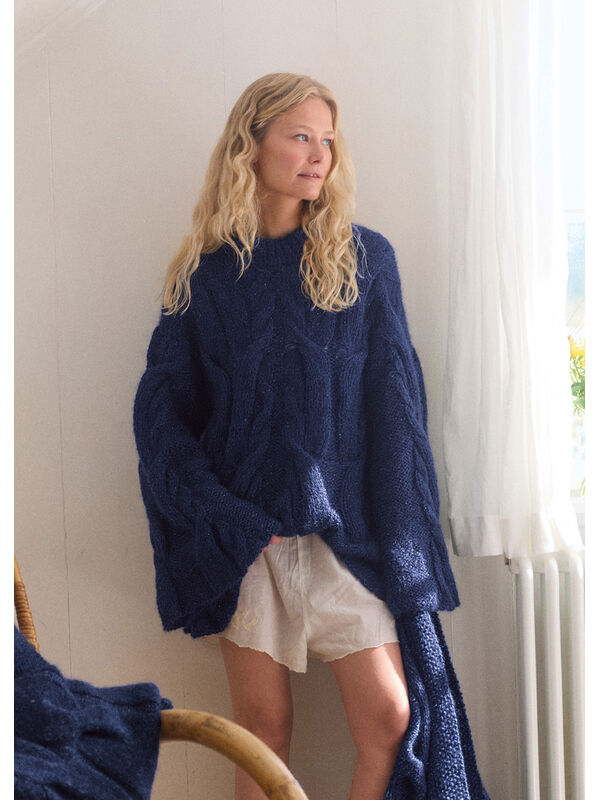 Lana Grossa PULLI IN A-LINIE IM ZOPFMUSTER Mohair di Gio & Glamour