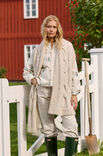 Lana Grossa STOLA MIT PERLMUSTERBLENDEN UND ZOPFMUSTER Alta Moda Alpaca & Natural Superkid Tweed