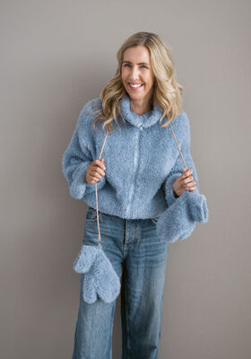 CLOUD PILE-JACKE Pelliccia von Lana Grossa