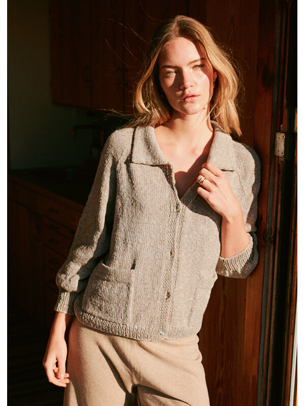 Lana Grossa RAGLAN-CARDIGAN MIT AUFGESETZTEN TASCHEN Cara