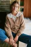 Lana Grossa RAGLAN-CARDIGAN GLATT RECHTS Ecopuno & Setasuri