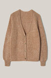 Lana Grossa RAGLAN-CARDIGAN GLATT RECHTS Ecopuno & Setasuri