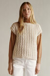Lana Grossa PULLUNDER IM ZOPF-RIPPEN-MUSTER Natural Alpaca Classico