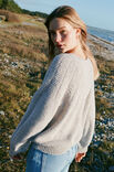 Lana Grossa RUNDPASSENPULLOVER IN ZWEI MUSTERN Ecopuno