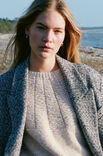 Lana Grossa RUNDPASSENPULLOVER IN ZWEI MUSTERN Ecopuno