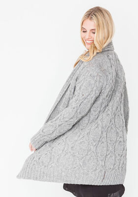 LONGJACKE IM ZOPFMUSTER Alta Moda Alpaca von Lana Grossa