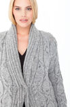 Lana Grossa LONGJACKE IM ZOPFMUSTER Alta Moda Alpaca