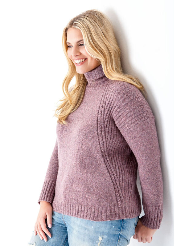 Lana Grossa PULLI MIT ZOPF-RIPPENMUSTER Cashmere 16 Fine