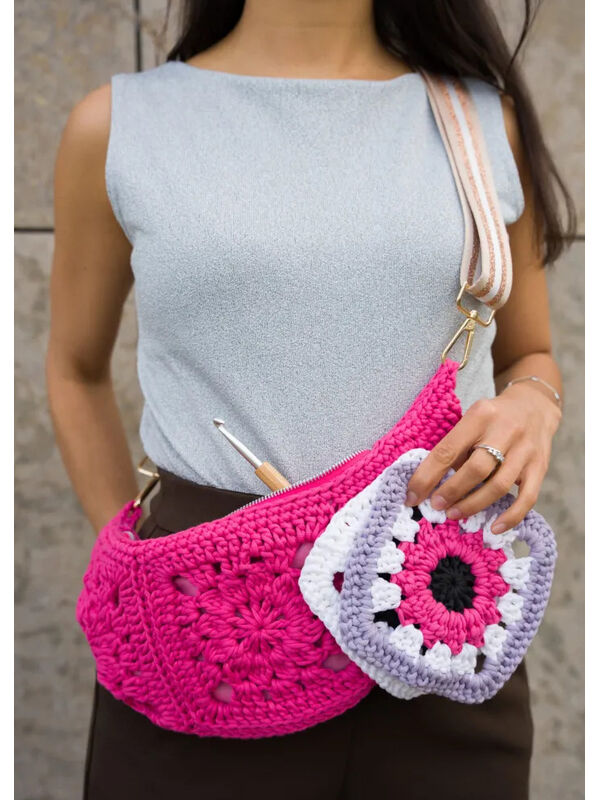 Lana Grossa CROSSBODY BAG einfärbig The Tube Fine