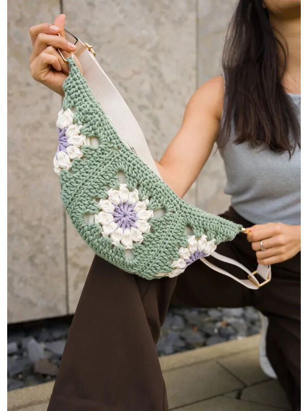 Lana Grossa CROSSBODY BAG 3-farbig The Tube Fine