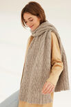 Lana Grossa ZOPFMUSTERSCHAL Ecopuno Tweed & Setasuri