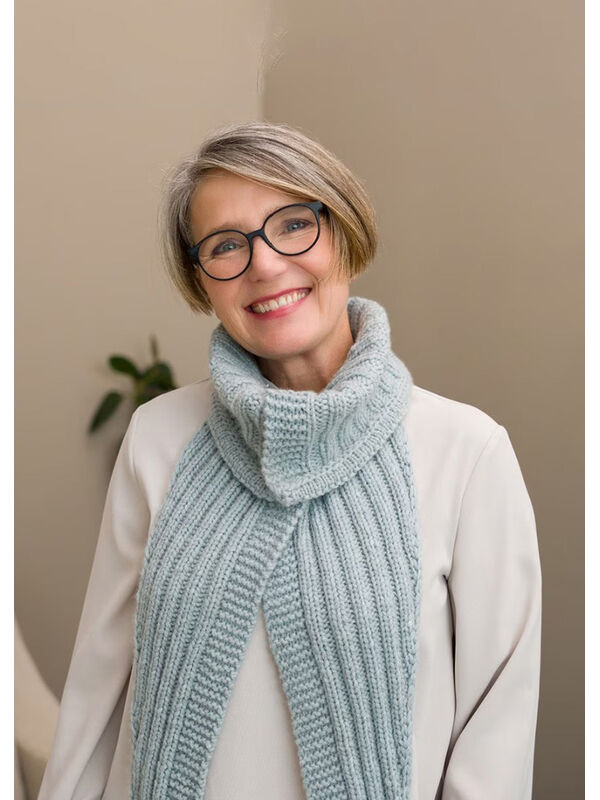 Lana Grossa OFFENER LOOP-SCHAL IM RIPPENMUSTER Alta Moda Cashmere 16