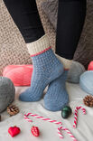 Lana Grossa DICKE SOCKEN IM COLORBLOCKING Meilenweit 6-fach 150g & Tweed