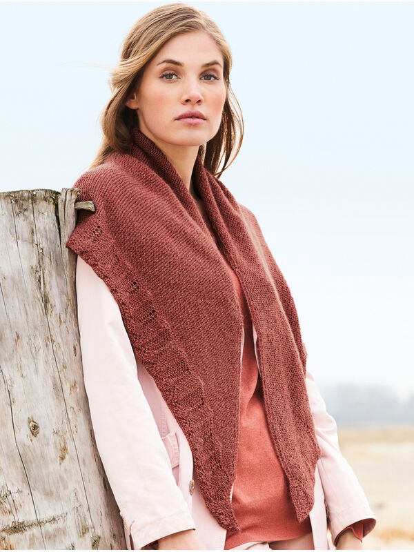 Lana Grossa DREIECKSTUCH MIT AJOURBORTE Lace Seta